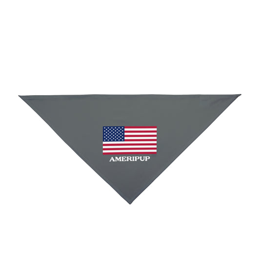 Flag Pet Bandana Dark Grey